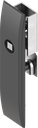 Escutcheon for rods with insert square 8, Polyamide GF black