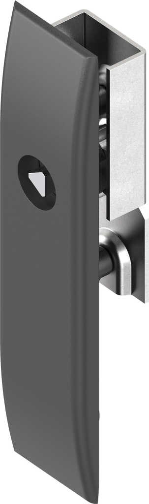 Schlüsselschild für Schlossstangen mit Betätigung Dreikant 7, Polyamid GF schwarz
