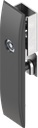 Escutcheon for rods with insert double bit 3, Polyamide GF black