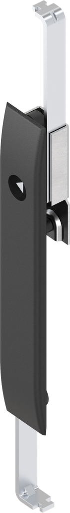 Escutcheon with rods with insert triangular 6.5 CNOMO, Polyamide GF black