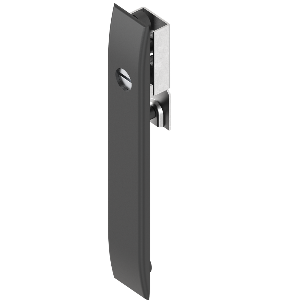 Escutcheon for rods with insert slot 2 x 4, Polyamide GF black