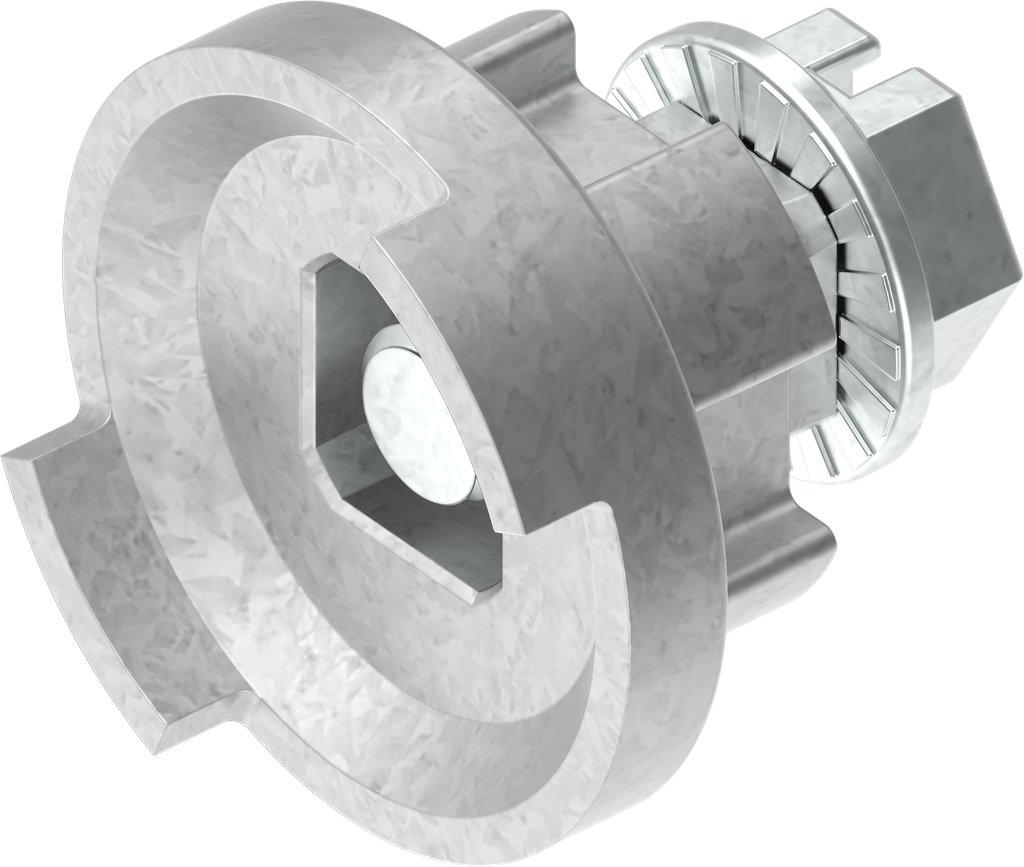 Fixing material adapter and screw for cam for escutcheon; 