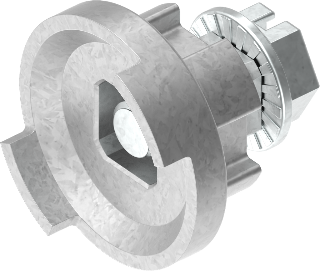 Material de fijación adaptador y tornillo para lengüeta del embellecedor; 