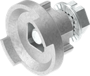Fixing material adapter and screw for cam for escutcheon; 