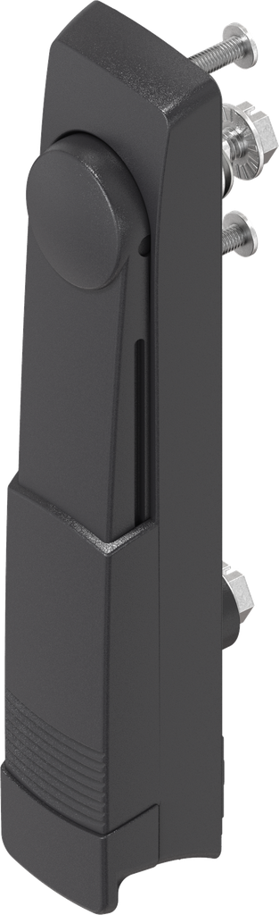 Swinghandle with insert triangular 6.5 CNOMO, Polyamide GF black