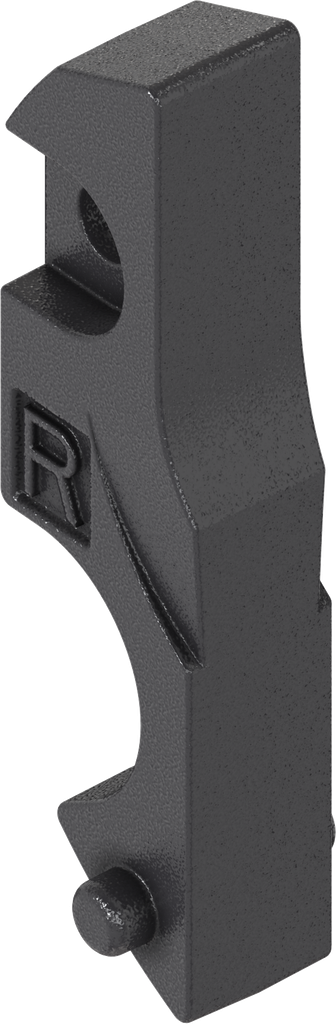 Adapter profile half cylinder 45 mm (A = 35 mm), Polyamide GF black