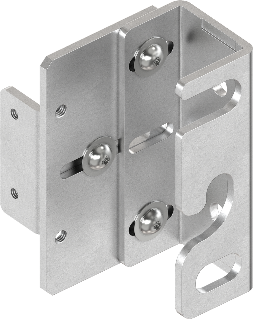 Strike plate, left version, Steel zinc-plated