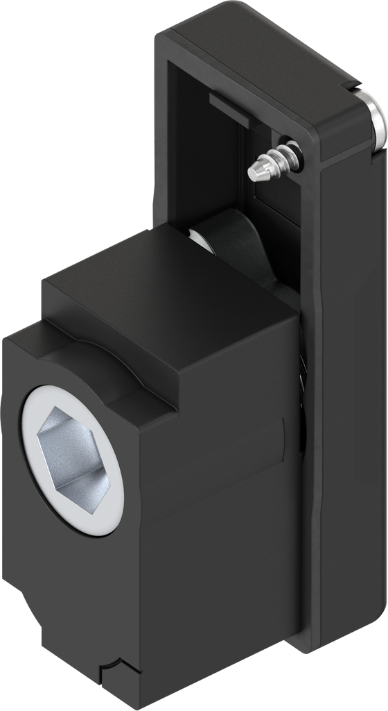 Locking set with insert hexagon female SW 10, Polyamide GF black