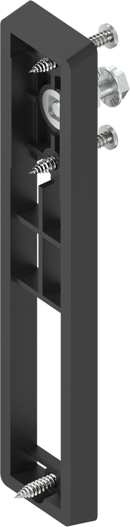 Adapter plate with adapter for swinghandle, Polyamide GF black