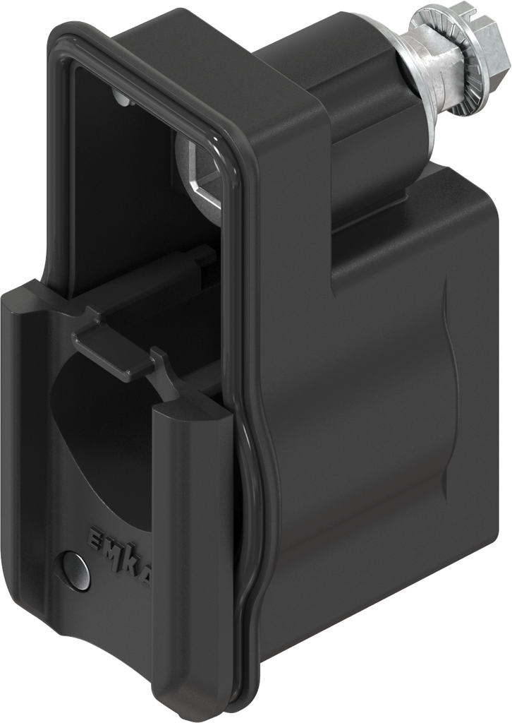 Módulo derecha para cilindro KABA, tipo 1036, zamak recubierto de polvo negro para uso en exteriores