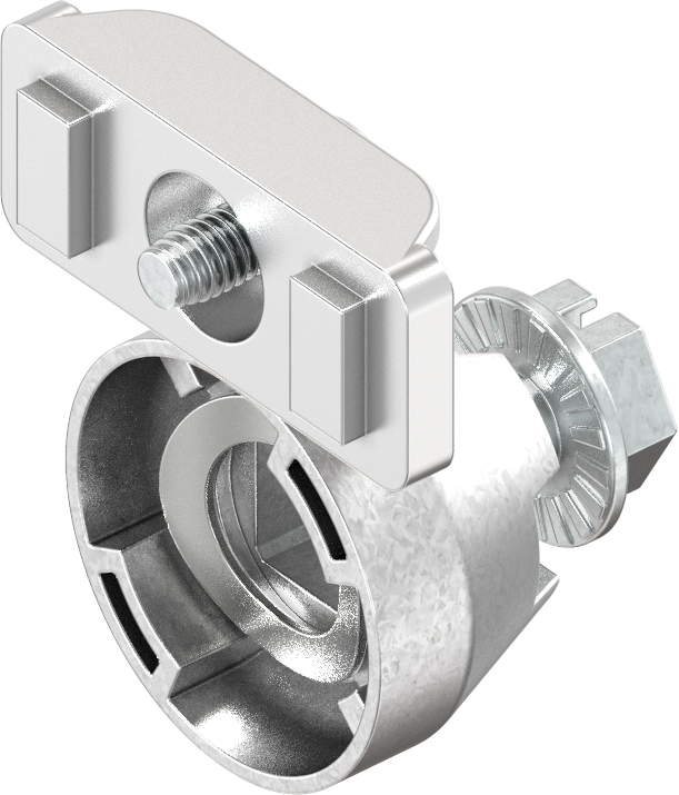 Adapter for cam and bridge, Zinc die zinc-plated