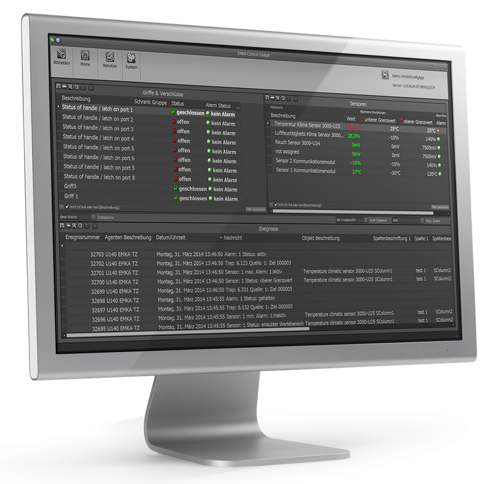 EMKA Control Cockpit, Erweiterung für 10 weitere Systeme (Control Unit); 