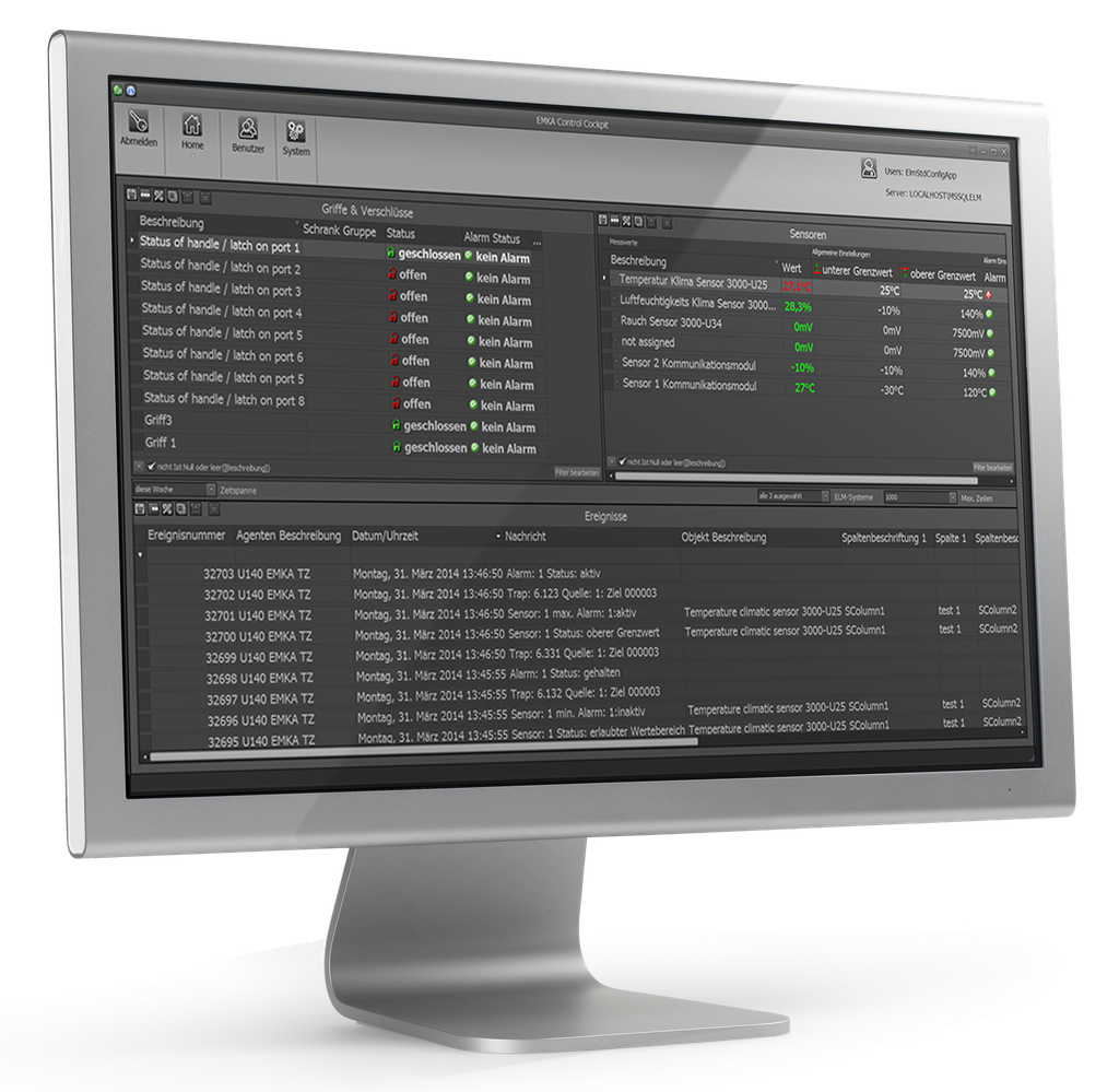 EMKA Control Cockpit, Erweiterung für 10 weitere Systeme (Control Unit); 