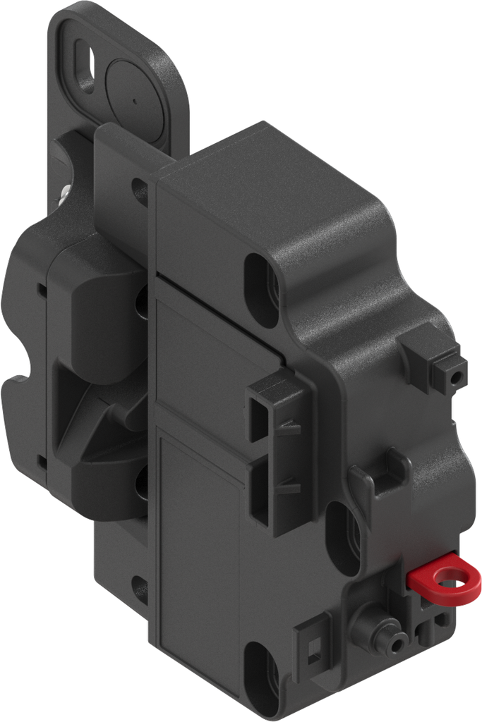 ePush Lock electromechanical push lock with emergency opening for switch / button, Polyamide GF black