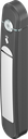 Schwenkgriff Agent E Wireless mit RFID Kartenleser 13,56 MHz, GD-Zn weißaluminium gepulvert und Polyamid GF schwarz