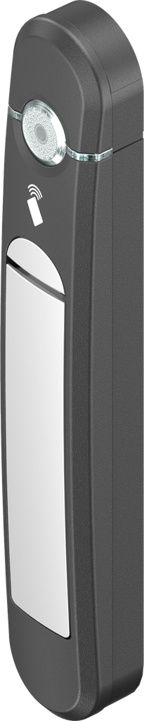 Swinghandle Agent E Wireless with RFID card reader 13.56 kHz, Zinc die white aluminium powder-coated and polyamide GF black