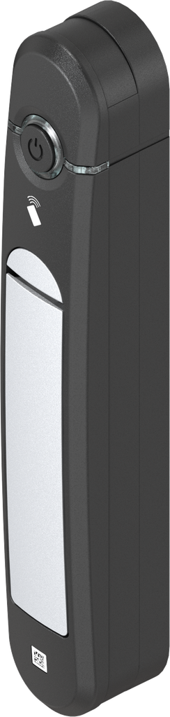 Swinghandle Agent E Stand-Alone with RFID card reader 13.56 MHz, Zinc die white aluminium powder-coated and polyamide GF black