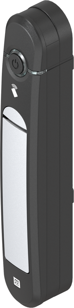 Swinghandle Agent E Stand-Alone with RFID card reader 13.56 MHz, Zinc die white aluminium powder-coated and polyamide GF black