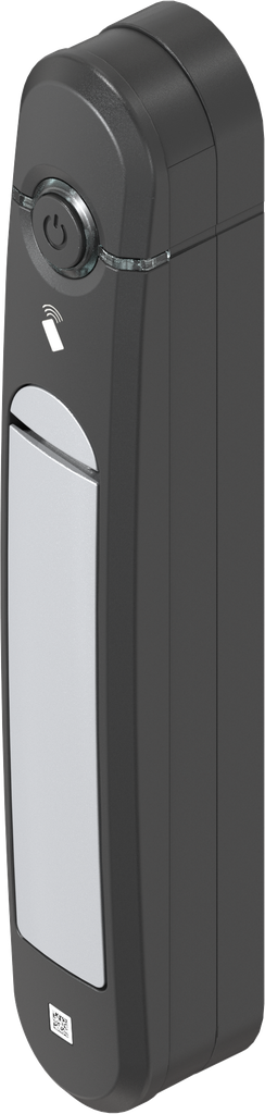 Swinghandle Agent E Wireless with RFID card reader 13.56 kHz, Zinc die white aluminium powder-coated and polyamide GF black