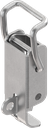Toggle latch with wire toggle latch with padlock facility, drilled, Steel zinc-plated DS plus top coat