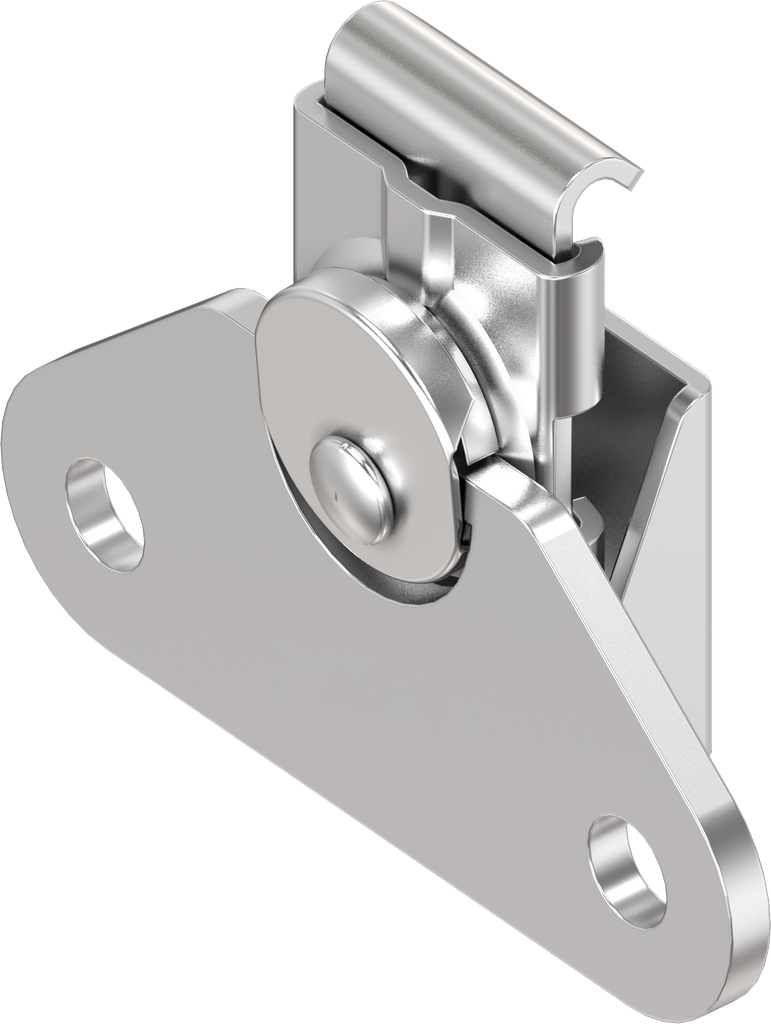 Compression latch, drilled, Stainless steel AISI 304