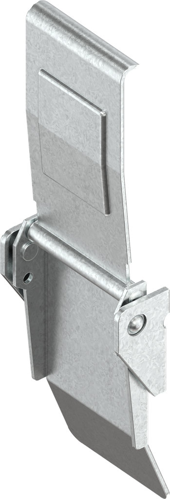 Toggle latch with adjustable tensioning hook, drilled, Steel zinc-plated DS plus top coat