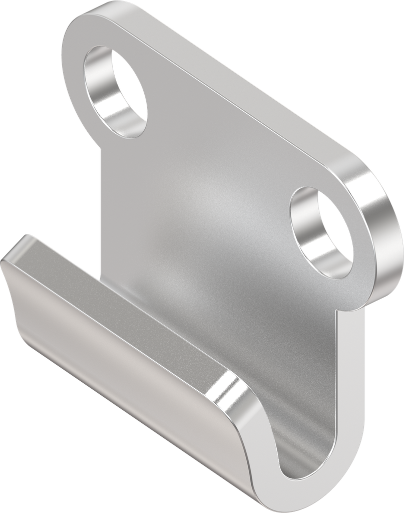 Hook, drilled, Stainless steel AISI 304