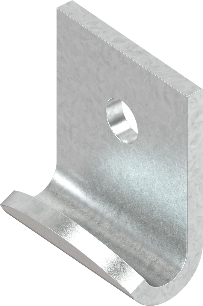 Hook, drilled, Steel zinc-plated DS plus top coat