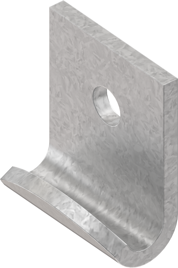 Hook, drilled, Steel zinc-plated DS plus top coat