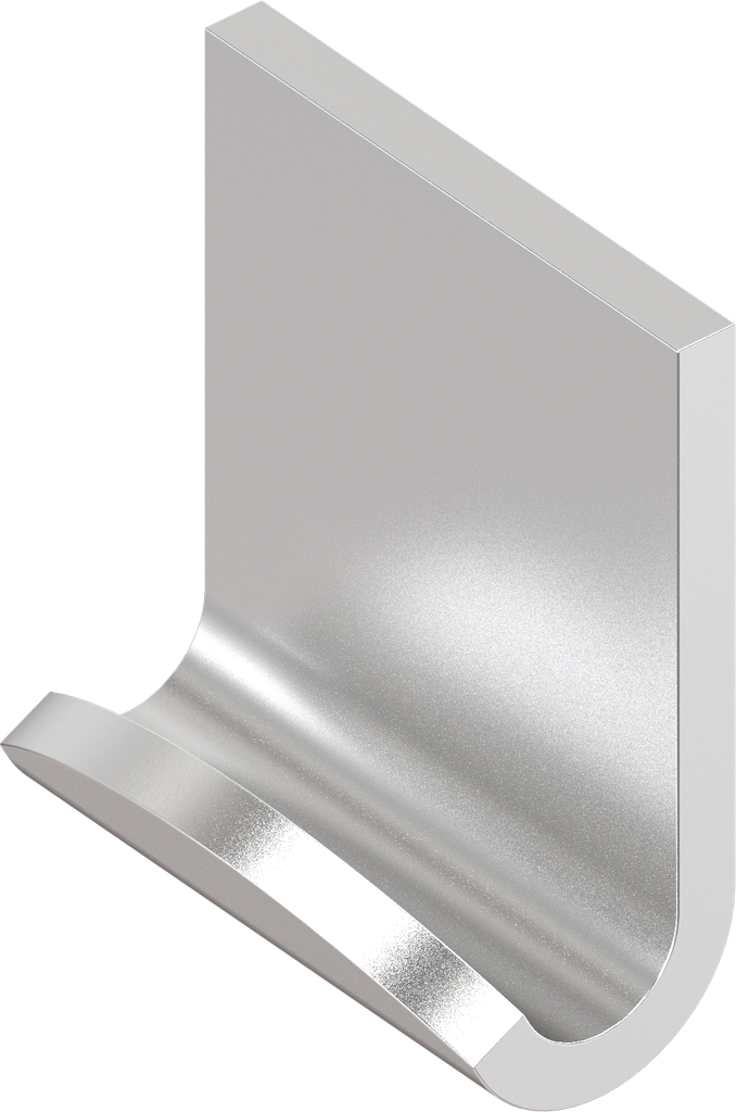 Hook, undrilled, Stainless steel AISI 304