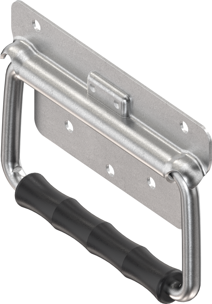 Chest handle without leaf spring, Steel zinc-plated DS plus top coat