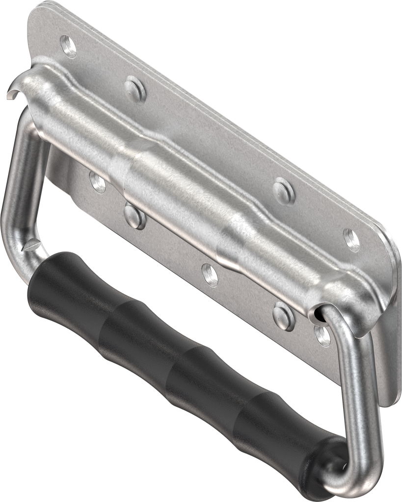 Klappgriff mit Torsionsfeder, Stahl verzinkt DS plus Top Coat