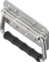 Chest handle without piano wire torsion spring, Steel zinc-plated DS plus top coat