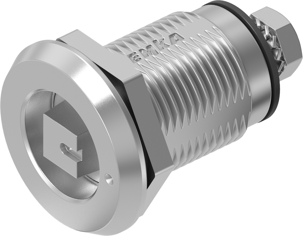 Compression latch railway version, left version, Stainless steel AISI 316
