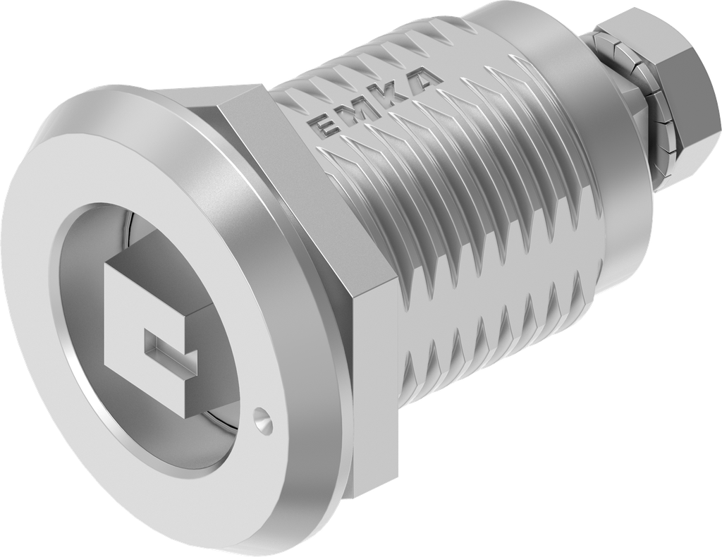 Compression latch railway version with marking, left version, Stainless steel AISI 316