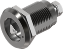 Dreh-Spann-Verschluss Dreikant 7 mit Markierung Ausführung links, Aluminium harteloxiert und Edelstahl AISI 316