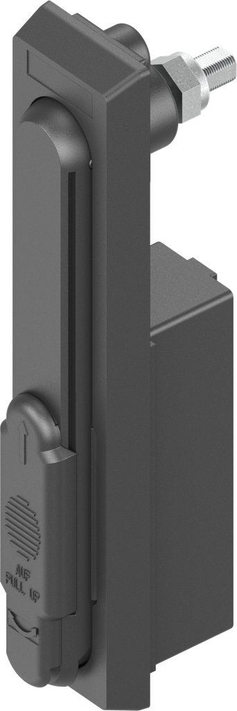 Double cylinder swinghandle with 1-key-operation, Polyamide GF black