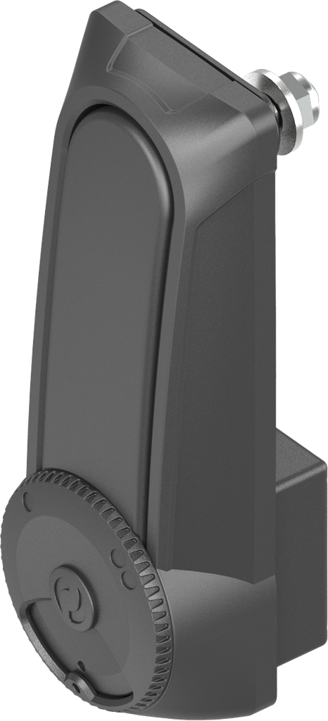 Double cylinder swinghandle "short" for profile half cylinder 40 mm and 45 mm (A = 30 mm and 35 mm), Polyamide GF black