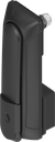 Schwenkgriff "kurz" mit Baustein für Profil-Halbzylinder 40 mm (A = 30 mm), Polyamid GF schwarz