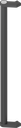 Rohrgriff, Aluminium schwarz kunststoffbeschichtet