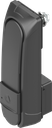 Swinghandle "short" with RC2 for profile half cylinder 40 mm (A = 30 mm) with additional locking cam position 30°, Zinc die black powder-coated