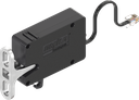 Single-point latch with emergency opening, Polyamide GF black