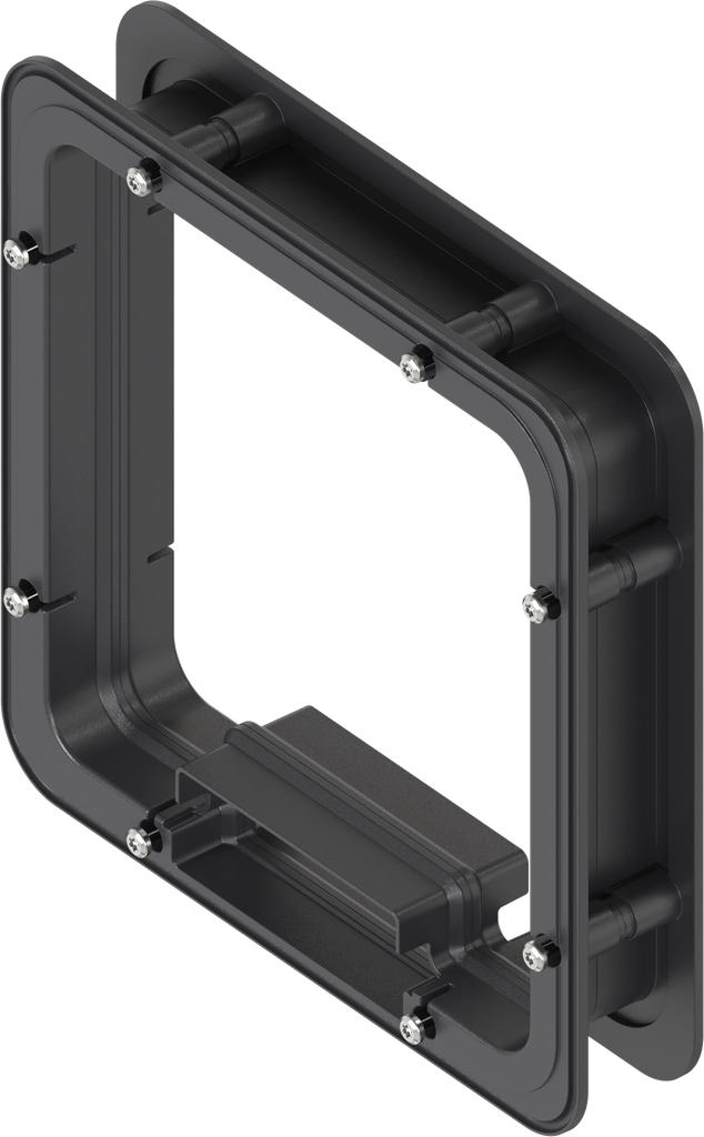 Distanzrahmen ungeschäumt für Ts = 40 mm, ABS schwarz