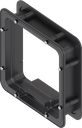 Distanzrahmen ungeschäumt für Ts = 50 mm, ABS schwarz