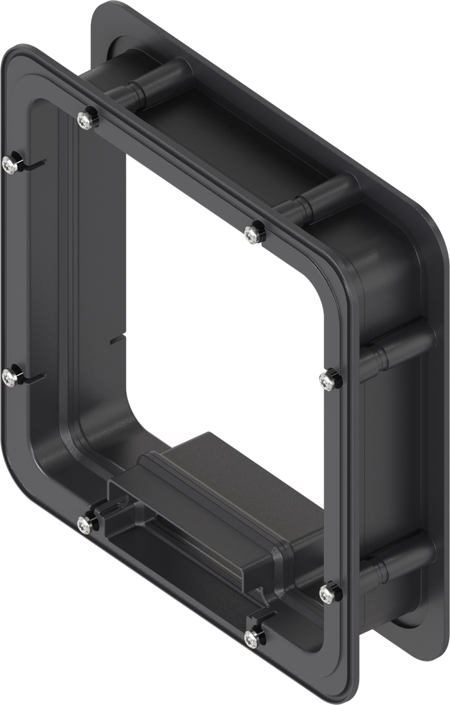 Marco espaciador espumado interior para Ts = 50 mm, ABS negro