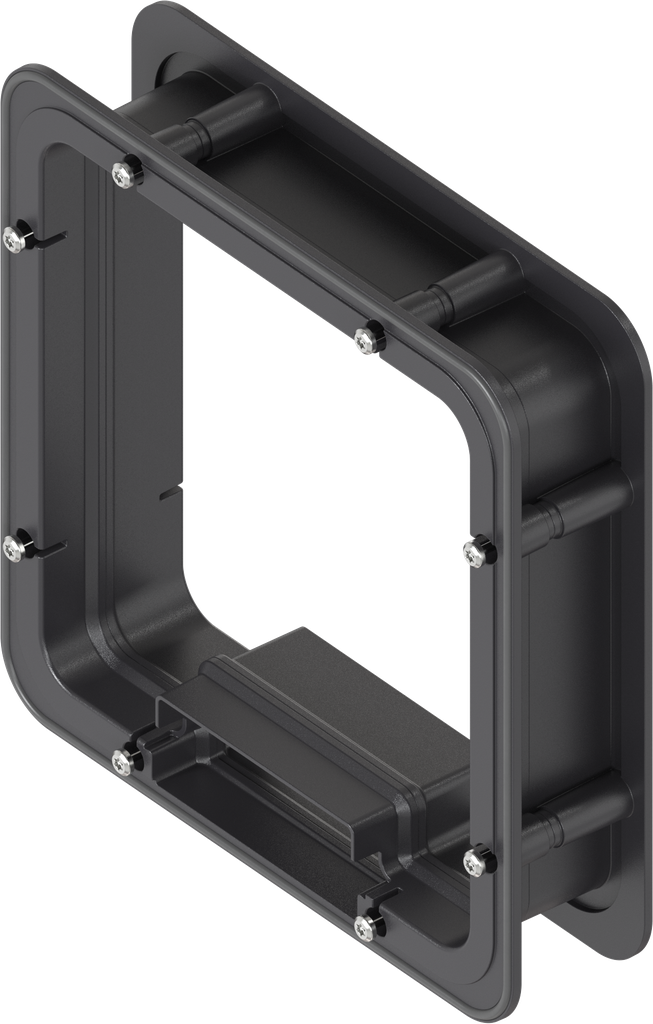 Distanzrahmen geschäumt für Ts = 50 mm, ABS schwarz