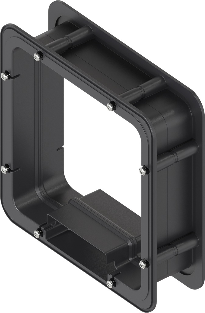 Spacer frame foamed inside for Ts = 60 mm, ABS black