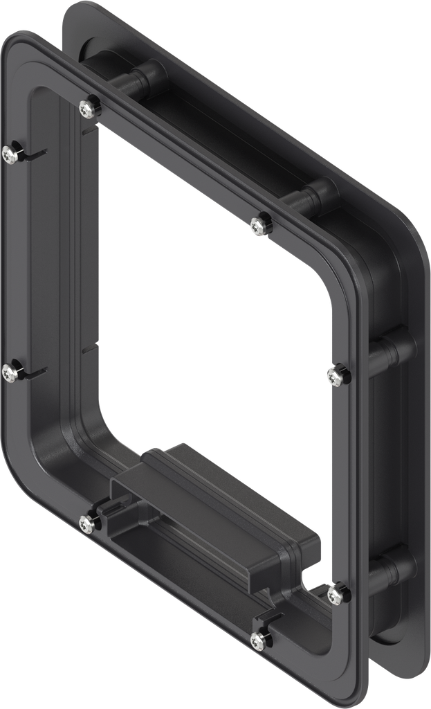 Spacer frame unfoamed for Ts = 35 mm, ABS black
