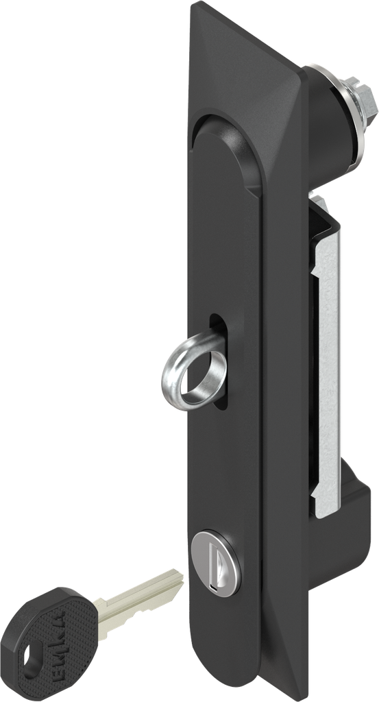 Swinghandle 1150, keyed 500, and for padlock, Zinc die black powder-coated