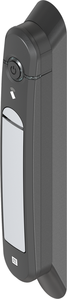 Schwenkgriff Agent E BLE, GD-Zn weißaluminium gepulvert und Polyamid GF schwarz